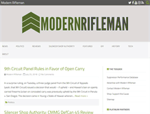 Tablet Screenshot of modernrifleman.net